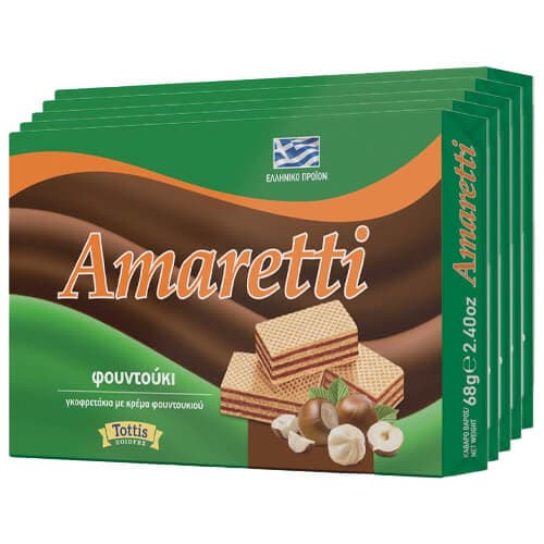 Γκοφρέτα Amaretti Κρέμα Φουντουκιού Bingo Γκοφρέτα