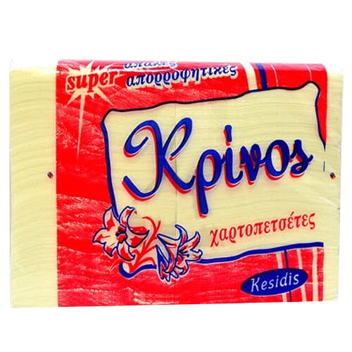 Χαρτοπετσέτες Εστιατορίου Κρίνος Λευκή Χαρτοπετσέτες
