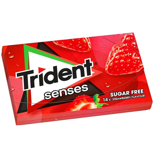 Trident Senses Φράουλα Τσίχλες