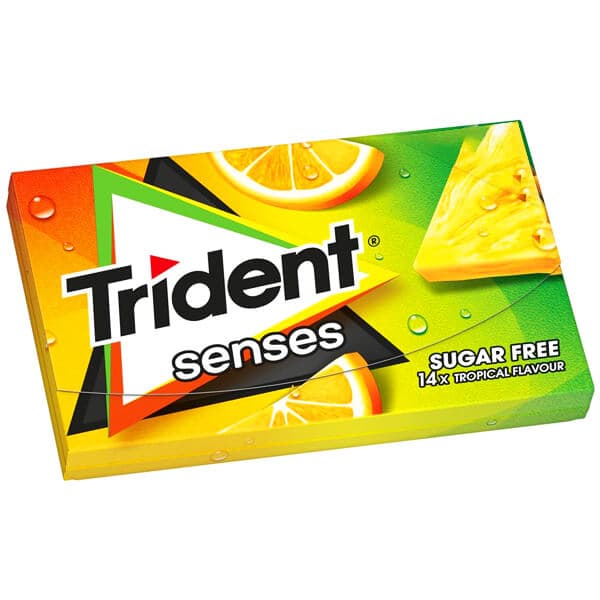Trident Senses Τροπικά Φρούτα Τσίχλες