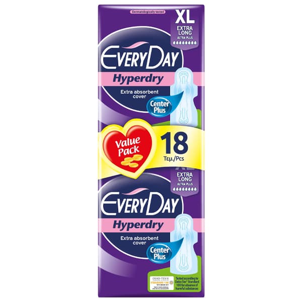 Σερβιέτες Everyday Hyperdry extra Long Σερβιέτες