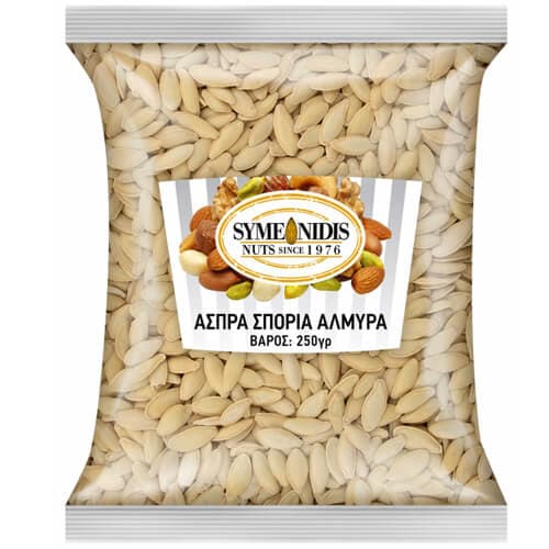 Σπόρια Άσπρα Αλμυρά Συμεωνίδης 250gr ΞΗΡΟΙ ΚΑΡΠΟΙ