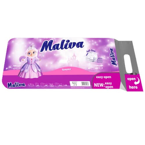 Χαρτί Υγείας Maliva 10 Ρολά Romance Χαρτιά Υγείας
