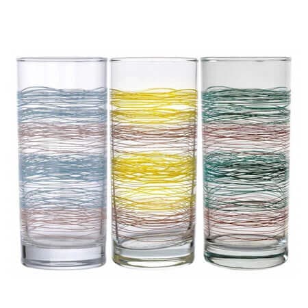 Ποτήρι Γυάλινο Νερού Classico Colors Uniglass 91206d412 6τεμ Ποτήρια