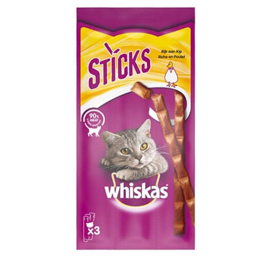 Γατοτροφή Sticks Whiskas Κοτόπουλο Γατοτροφή
