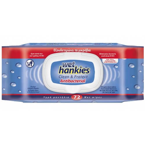 Υγρά Μαντηλάκια Antibacterial Wet Hankies Αντισηπτικά Προϊόντα