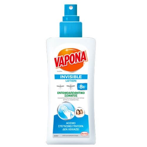 Λοσιόν Εντομοαπωθητική Vapona Invisible ΕΝΤΟΜΟΑΠΩΘΗΤΙΚΑ