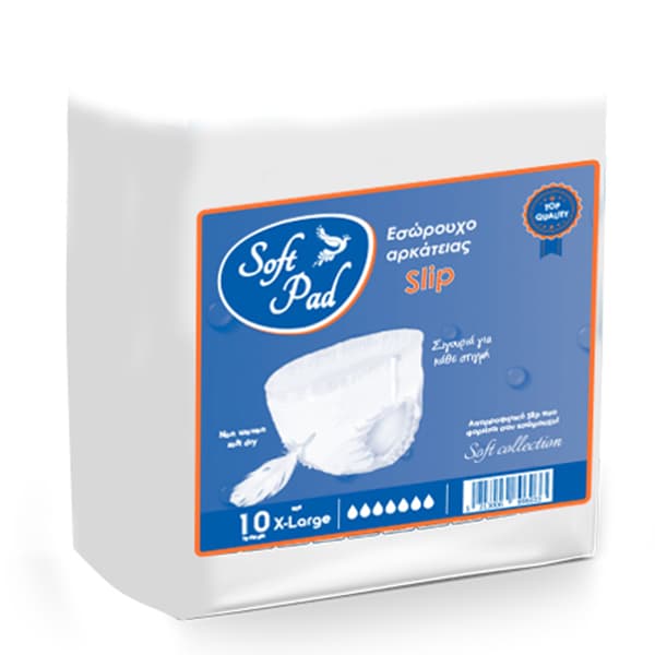 Πάνα Βρακάκι Ακράτειας Soft Pad 10τεμ X-Large Πάνες Ακράτειας