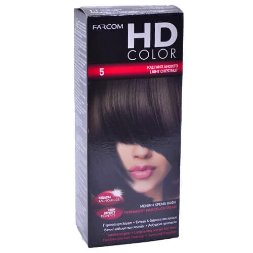 Σετ Hd Color No.5 Farcom 60ml Βαφές Μαλλιών