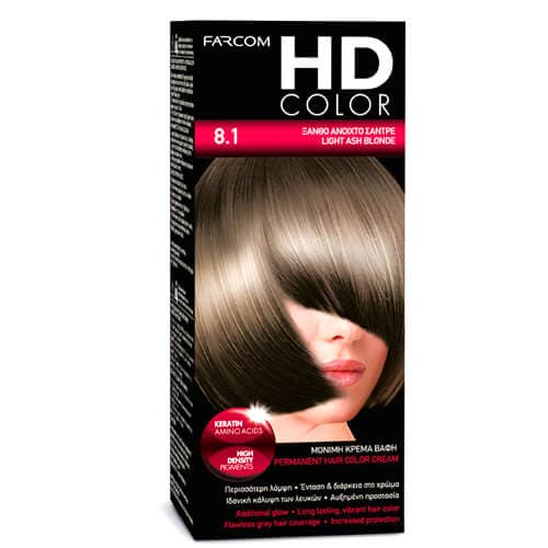 Σετ Color Farcom Hd 60ml No. 8.1 Βαφές Μαλλιών