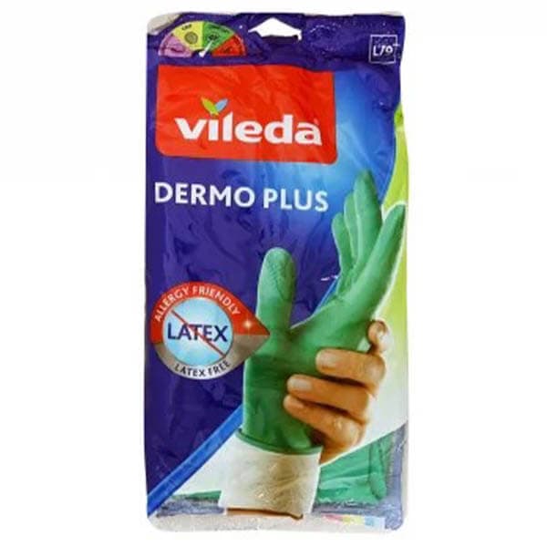 Γάντια Νιτριλίου Dermo Plus Vileda Γάντια Πράσινα