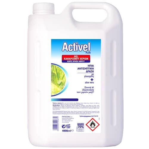 Gel Καθαρισμού Farcom Activel 4lt Αντισηπτικό