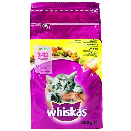 Γατοτροφή Κροκέτα Junior Whiskas Κοτόπουλο ΓΑΤΟΤΡΟΦΕΣ