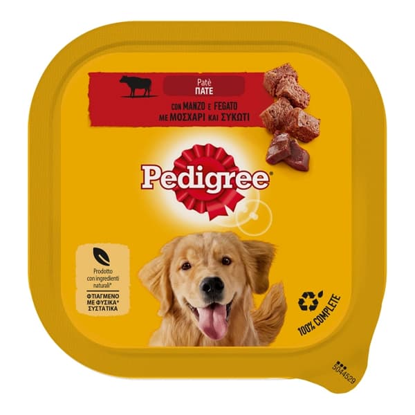Σκυλοτροφή Πατέ Μοσχάρι Και Συκώτι Pedigree 300gr Σκυλοτροφή