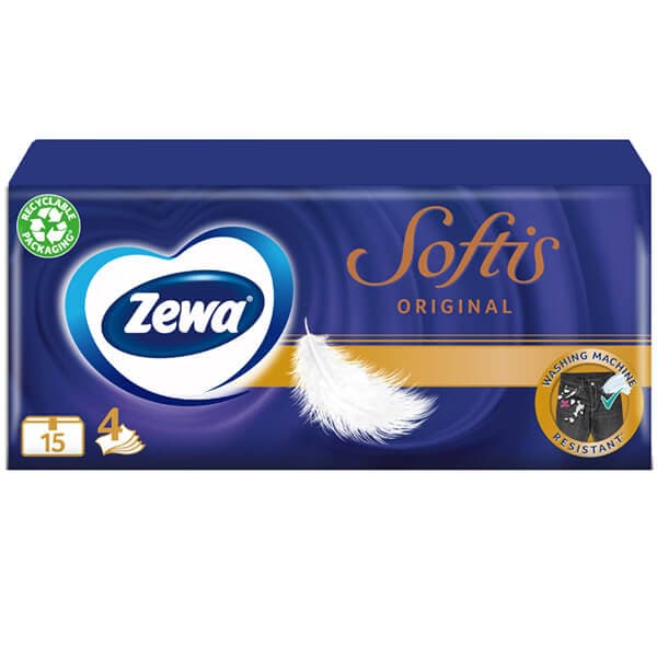 Χαρτομάντηλα Zewa Softis Χαρτομάντηλα