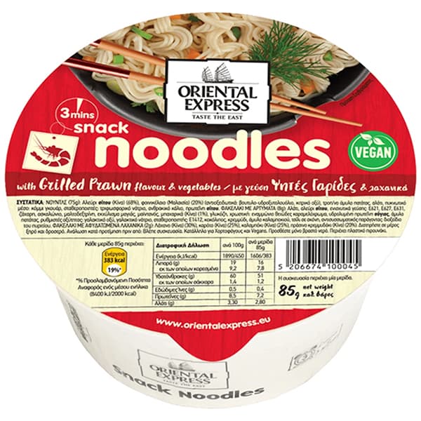 Oriental Express Noodles Pot Γαρίδες Έτοιμα Μικρογεύματα