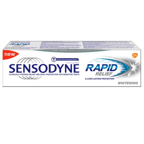 Οδοντόκρεμα Sensodyne Rapid Relief Whitening Οδοντόκρεμες