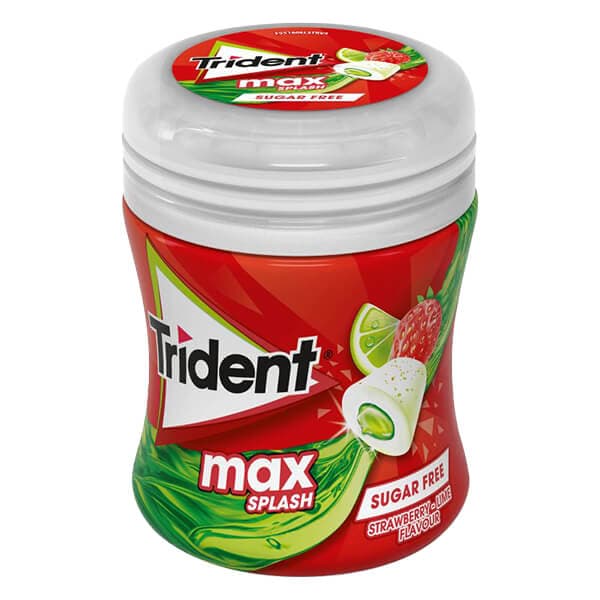 Trident Long Lasting Φράουλα Λάιμ Τσίχλες