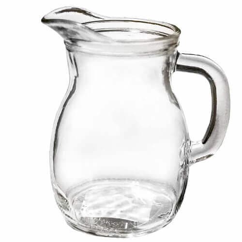 Κανάτα Bistrot Λευκή Uniglass 39012 1lit Κανάτα