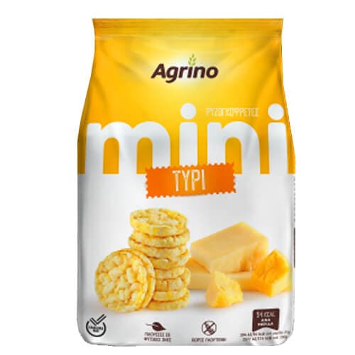 Ρυζογκοφρέτες Mini Τυρί Agrino Ρυζογκοφρέτες