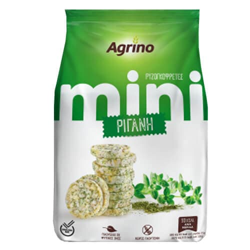 Ρυζογκοφρέτες Mini Ρίγανη Agrino Ρυζογκοφρέτες