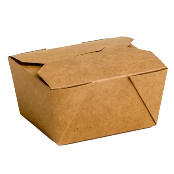 Κραφτ Delivery Box 800ml 50 Τεμάχια 13x10.5x6.5cm 11x9x6.5cm Συσκευασία Take Away
