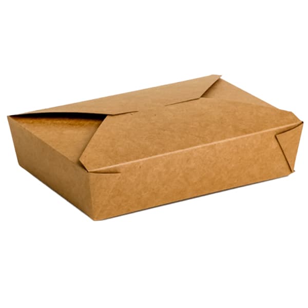 Κουτί Delivery Κραφτ 1500ml 50 Τεμάχια 21x15x4,8cm 19x14x4.8cm Συσκευασία Take Away