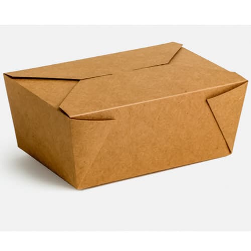 Κραφτ Delivery Box 950ml 75 Τεμ. 18,5x9x5,5cm 15,5x6.6x5,5cm #6a Deli Box