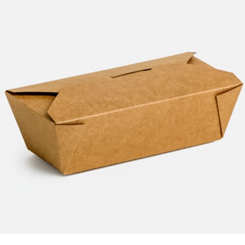 Κραφτ Delivery Box 2000ml 50τεμ 21,5x16x6,3 19,6x13,9x6,3 Συσκευασίες Take Away