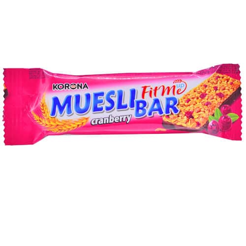Μπάρα Δημητριακών Muesli Cranberry Πρωινό
