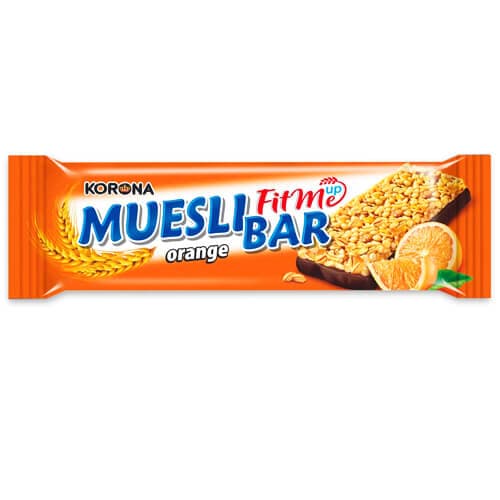 Μπάρα Δημητριακών Muesli Πορτοκάλι Μπάρα Δημητριακών