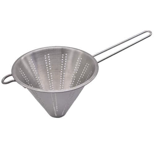 Σουρωτήρι Κωνικό Με Χειρολαβή Inox Εργαλείο Κουζίνας