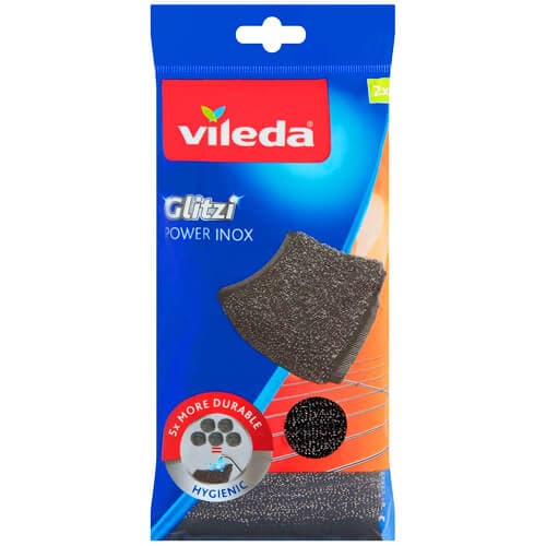 Σφουγγάρι Inox glitzi Power Vileda Σφουγγάρι Κουζίνας