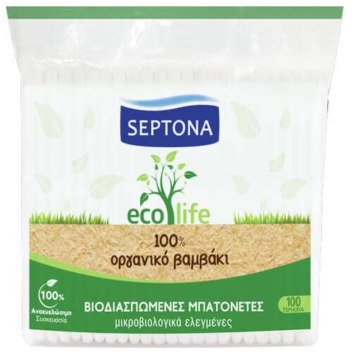 Ωτοκαθαριστές Βιοδ/νοι Septona Μπατονέτες