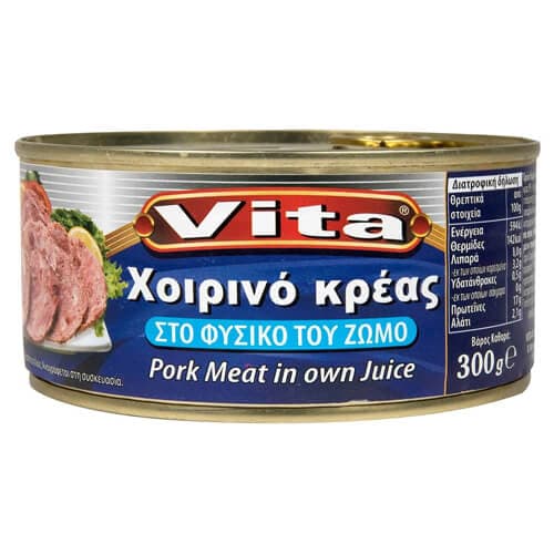 Chopped Μεατ Χοιρινό Vita Κονσέρβες Κρέατος