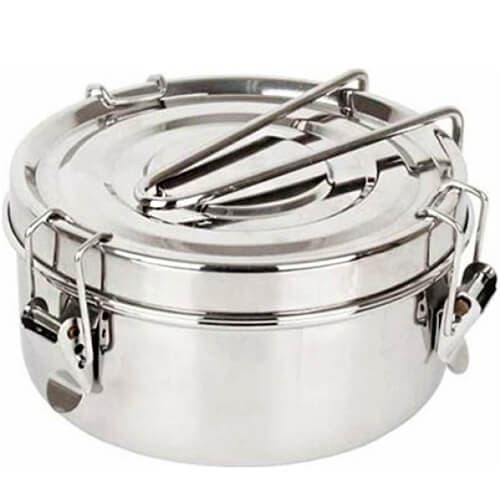 Δοχείο Φαγητού Inox Με Δισκάκι