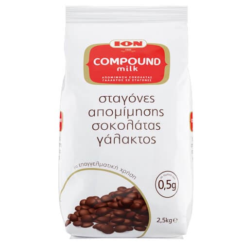 Σταγόνες Σοκολάτας Γάλακτος ΙΟΝ Compound Κουβερτούρα
