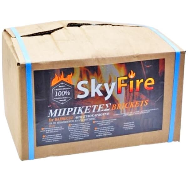 Κάρβουνο Μπρικέτα Άνθρακα Sky Fire Κάρβουνα