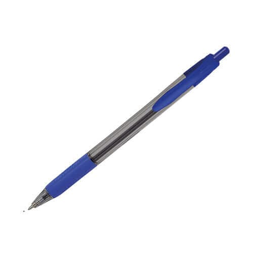 Στυλό Διαρκείας Με Κουμπί 1,0mm Trio 12τεμ. Μπλε Γραφική Ύλη