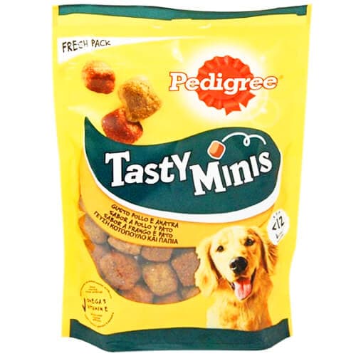 Pedigree Tasty Minis Κοτόπουλο Πάπια Σνακ Σκύλου