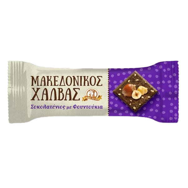 Μακεδονικός Χαλβάς Σοκολατένιος Με Φουντούκι Σοκολατοειδή