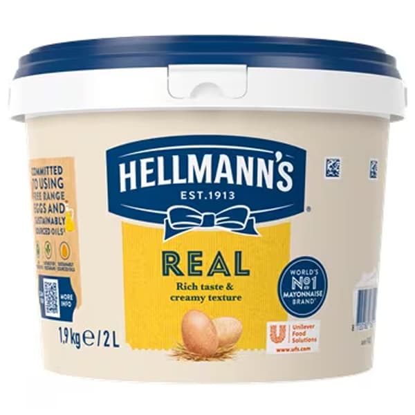 Μαγιονέζα Real Hellmann's 2 λίτρα Σάλτσα