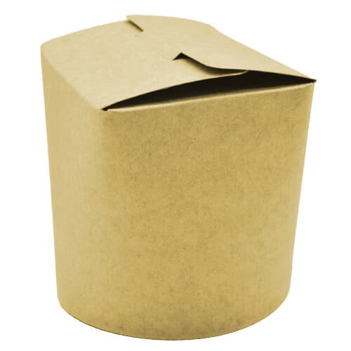 Κραφτ Noodle Box Στρογγυλό Συσκευασίες Take Away