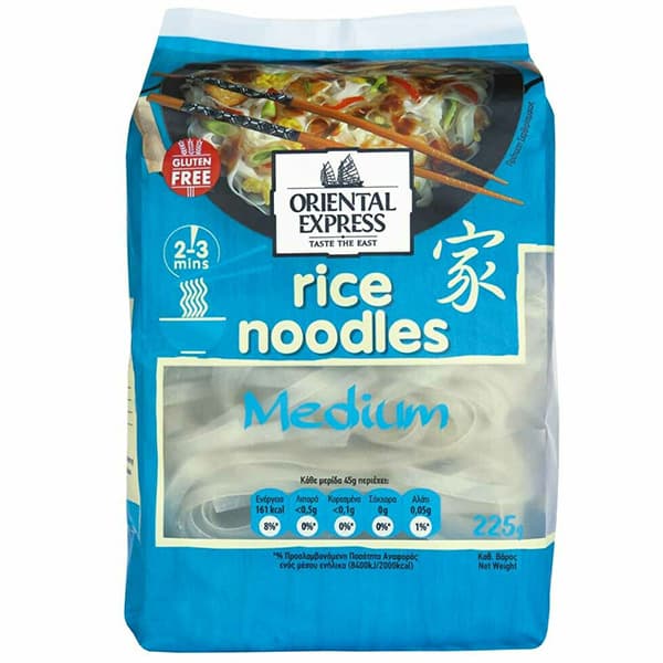 Noodles Ρυζιού Πλατιά Oriental Express Έτοιμο Μικρογεύμα
