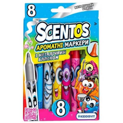Αρωματικοί Μαρκαδόροι Scentos Metallics Σχολικά Είδη