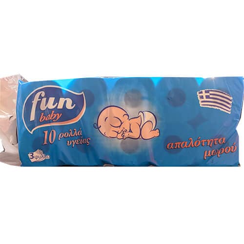 Χαρτί Ρολό Υγείας 3φυλλο Fun Baby Χαρτί Υγείας