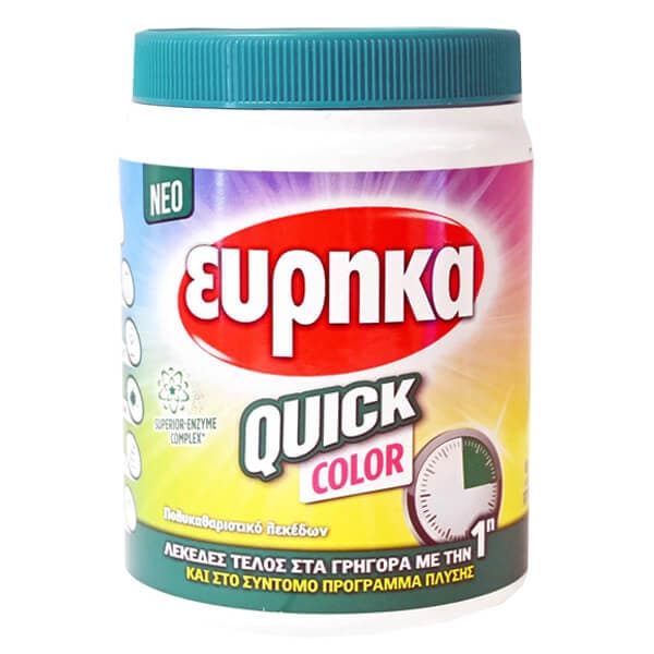 Σκόνη quick Color Εύρηκα Απορρυπαντικό Ρούχων