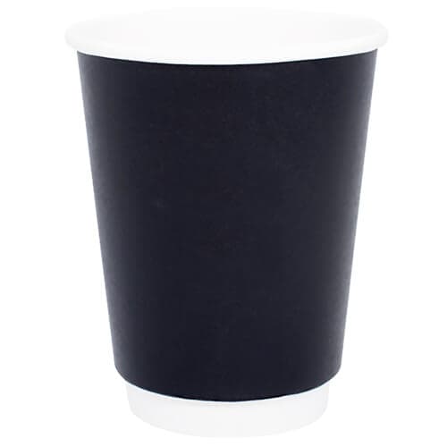 Ποτήρι Χάρτινο Μαύρο Double Wall OEM 16oz 25τεμ. Ποτήρι Χάρτινο