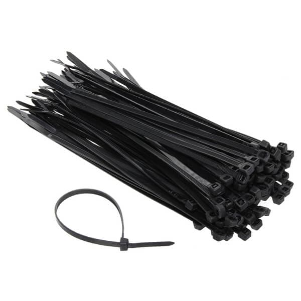 Δεματικά Tire Ups Μαύρα Eurolamp 100τεμ Ηλεκτρολογικό Υλικό