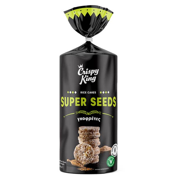 Ρυζογκοφρέτες Superseeds Crispy King Ρυζογκοφρέτες